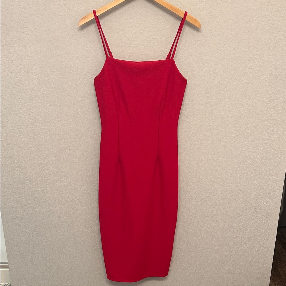 Socialite Red Midi Dress